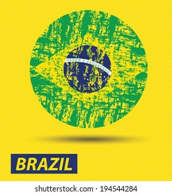 Brazil flag vector