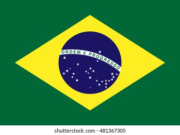 Brazil Flag, Vector