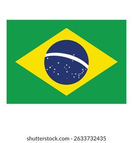 Brazil Flag Vector, Brasilia flag illustration, Brazil Country Flag