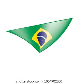 Brazil flag, vector illustration