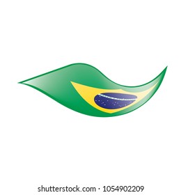Brazil flag, vector illustration