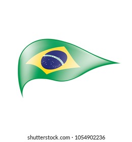 Brazil flag, vector illustration