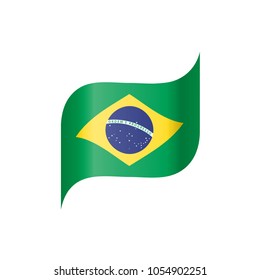 Brazil flag, vector illustration