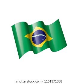 Brazil flag, vector illustration