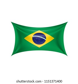 Brazil flag, vector illustration