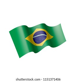 Brazil flag, vector illustration