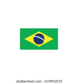 brazil flag vector illustration icon design