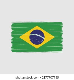 Brazil Flag Vector. National Flag