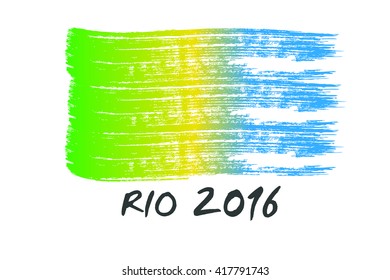 Brazil flag vertor