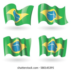 Brazil Flag Waving Set