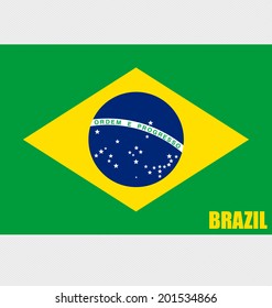 Brazil, Flags concept design. Vector illustration.