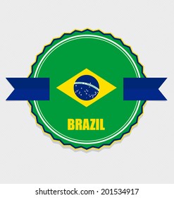 Brazil, Flags concept design. Vector illustration.