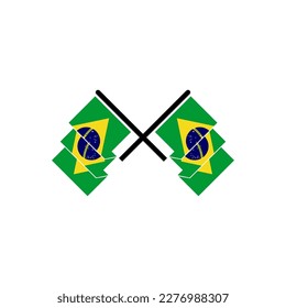 Indicadores de Brasil conjunto de iconos, símbolo del símbolo del vector del día de la independencia de Brasil