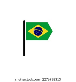 Brasilien Flaggen Symbol Set, Brasilien Unabhängigkeitstag Symbol gesetzt Vektorsymbol