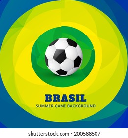 brazil football game vector design