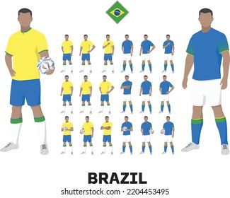 Brazil Football Team Kit, Home kit and Away Kit