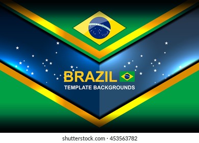 brazil geometric backgrounds style, vector illustration