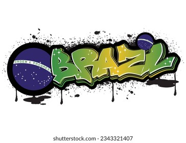 brazil graffiti lettering typography art illustration