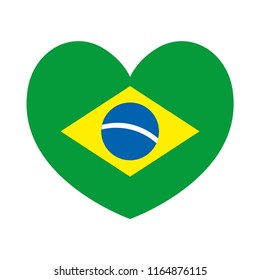 Brazil heart icon