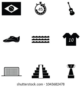 brazil icon set