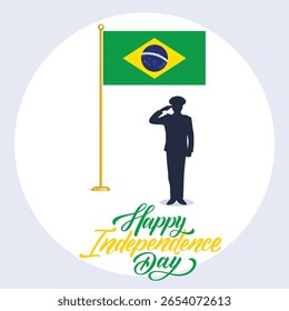 Dia da Independência do Brasil. 7 de setembro. 7 de setembro. Independência, Dia Nacional, Design Tipográfico, Conceito Criativo. Modelo para plano de fundo, banner, cartaz, Publicidade, Cartão comemorativo, cartão postal