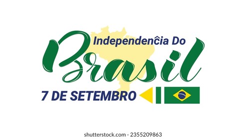 Brazil Independence Day background. Brazilian Independence Day celebration. September 7. Happy Independence Day in Brazil. Great for use Poster, Banner, greeting cards, Billboard, and Social Media