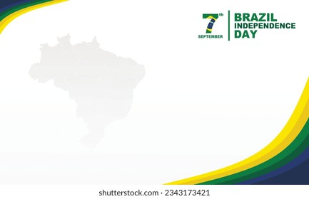 Brazil independence day background with copy space, perfect for office, company, school, social media, advertising, printing and more