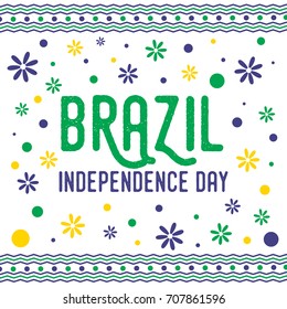Brazil Independence Day background design.