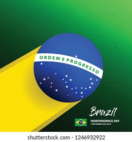 Brazil Independence Day Background. Vector Illustration EPS 10