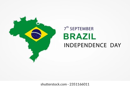 Brazil independence day banner template. Vector design.