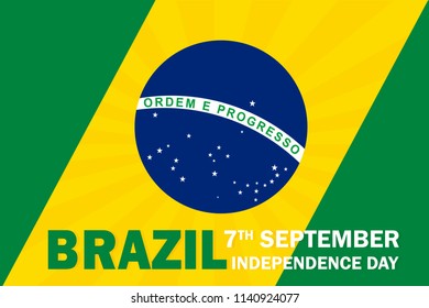 Brazil Independence day banner vector illustration