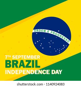 Brazil Independence day banner vector illustration