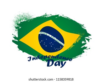 Brazil Independence Day Celebration Background Design.