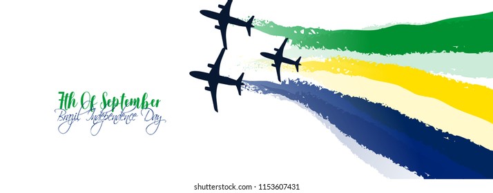 Brazil Independence Day Celebrations Background Banner Design.