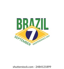 Brazil independence day creative design, 7 September