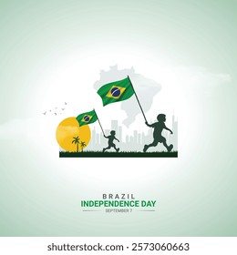 Brazil Independence Day. Brazil independence Day creative Design for social media post