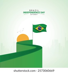 Brazil Independence Day. Brazil independence Day creative Design for social media post