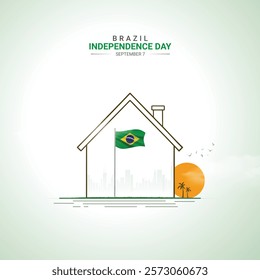 Brazil Independence Day. Brazil independence Day creative Design for social media post