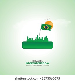Brazil Independence Day. Brazil independence Day creative Design for social media post