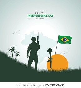 Brazil Independence Day. Brazil independence Day creative Design for social media post