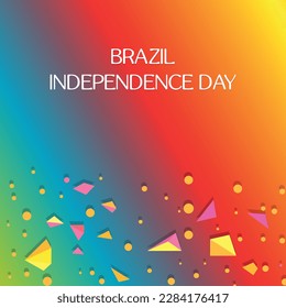 Brasiliens Unabhängigkeitstag. Design geeignet für Grußkartenposter und Banner