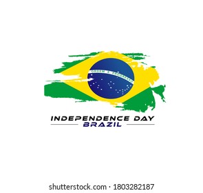 Brazil Independence Day. Flag of Brazil.