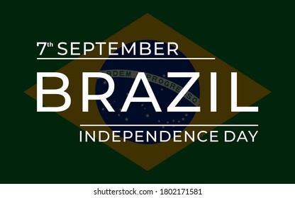 Brazil independence day, brazil flag background, good template for Brazil Independence Day.