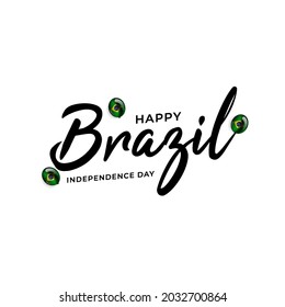 Brazil independence day greeting design