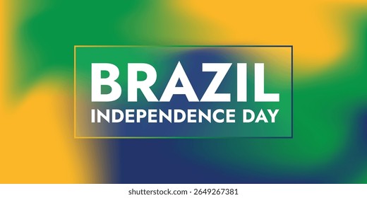 Dia da Independência do Brasil. Feliz feriado nacional. Dia da Liberdade. Comemore anualmente em 7 de setembro