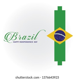 brazil independence day logo vector