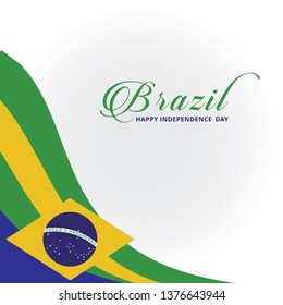 brazil independence day logo vector