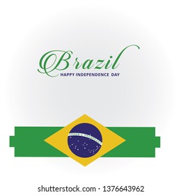 brazil independence day logo vector