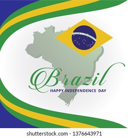 brazil independence day logo vector