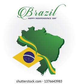 brazil independence day logo vector